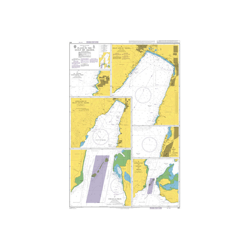 Admiralty Raster Geotiff - 801 - Plans in the Gulf of Aqaba
