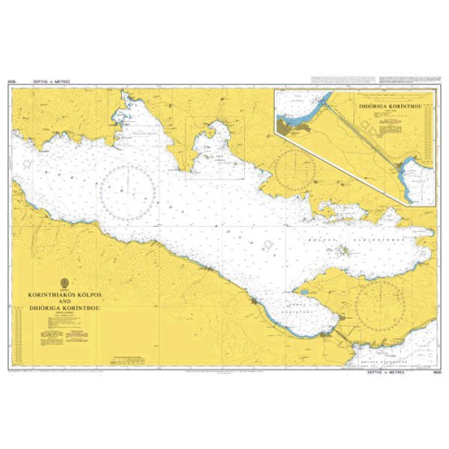 Admiralty Raster Geotiff - 1600 - Korinthiakos Kolpos and Dioryga Korinthou