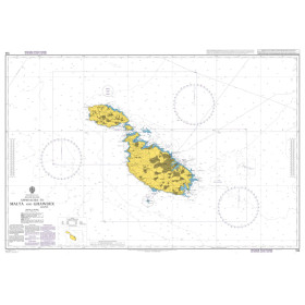 Admiralty Raster Geotiff - 194 - Approaches to Malta and Ghawdex (Gozo)