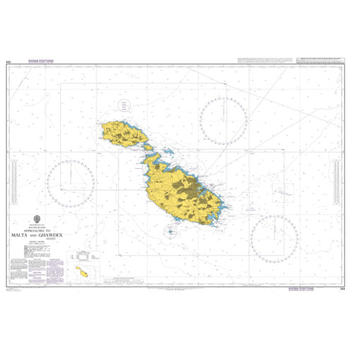 Admiralty Raster Géotiff - 194 - Approaches to Malta and Ghawdex (Gozo)