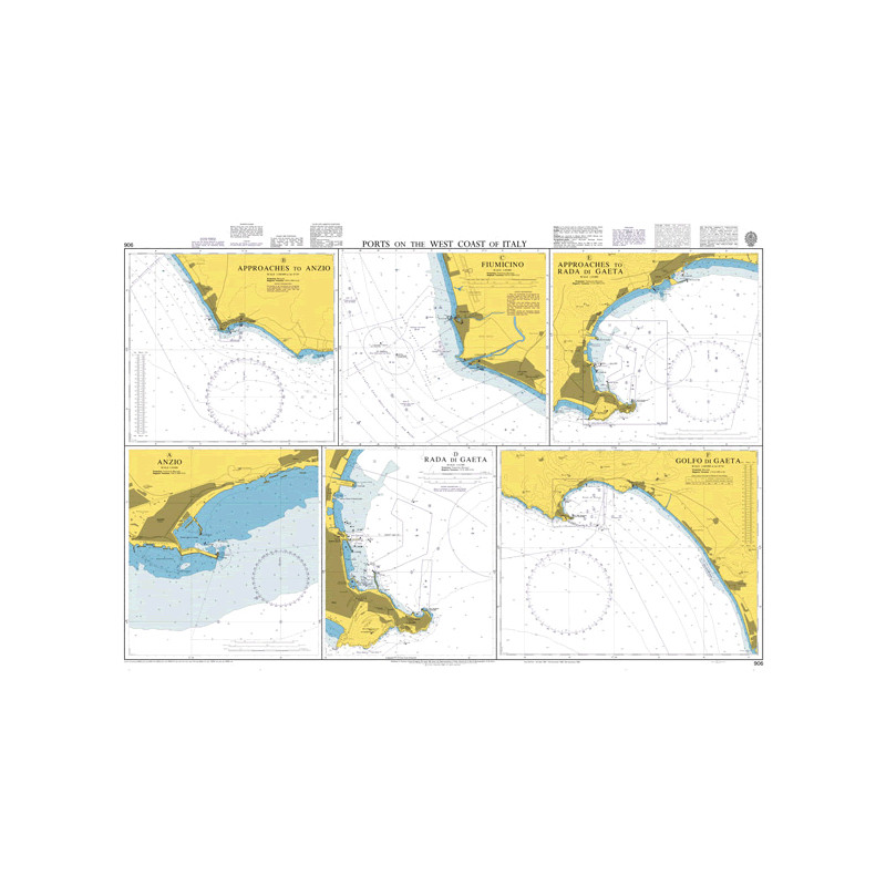Admiralty Raster Geotiff - 906 - Ports on the West Coast of Italy