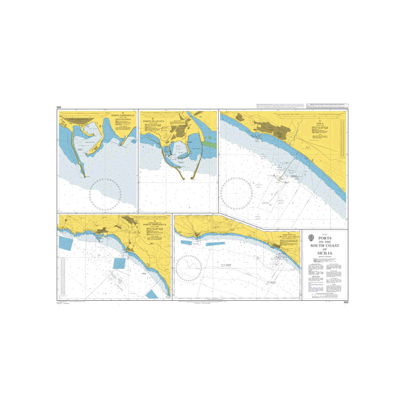 Admiralty Raster Geotiff - 965 - Ports on the South Coast of Sicilia