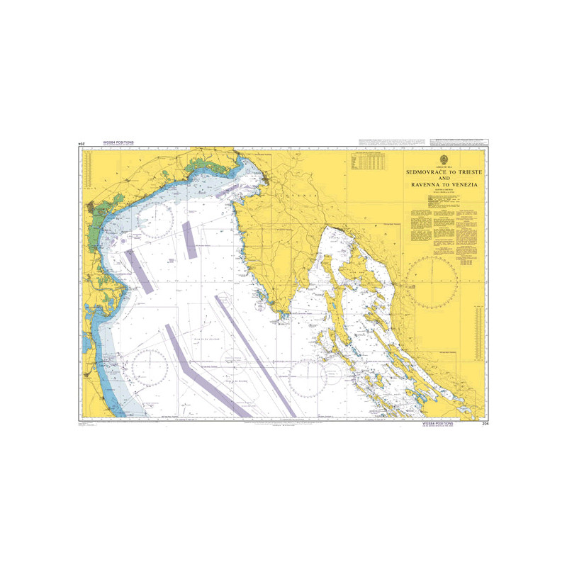 Admiralty Raster Geotiff - 204 - Sedmovrace to Trieste and Ravenna to Venezia