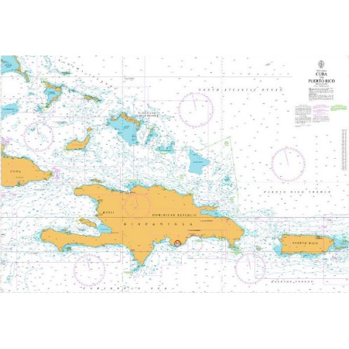 Admiralty Raster ARCS - 3001 - Cuba to Puerto Rico
