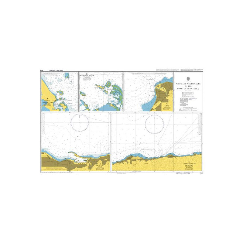 Admiralty Raster Geotiff - 1629 - Ports and Anchorages on the Coast of Venezuela