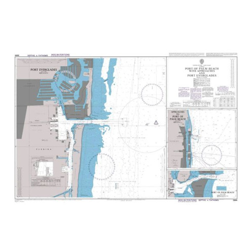 Admiralty Raster Geotiff - 3684 - Port of Palm Beach with Approaches and Port Everglades