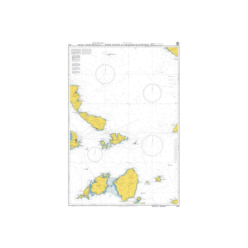 Admiralty Raster Geotiff - 1041 - Nisos Naxos to Vrachoi Kalogeroi