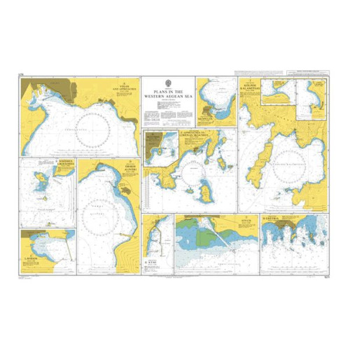 Admiralty Raster Geotiff - 1571 - Plans in the Western Aegean Sea
