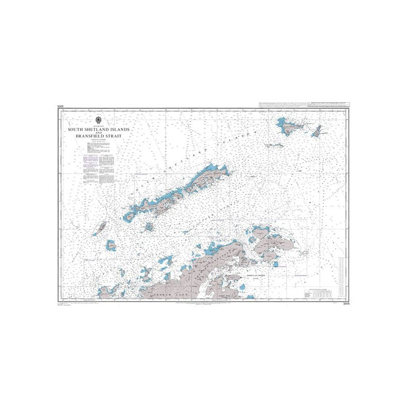 Admiralty Raster Géotiff - 3205 - South Shetland Islands and Bransfield Strait