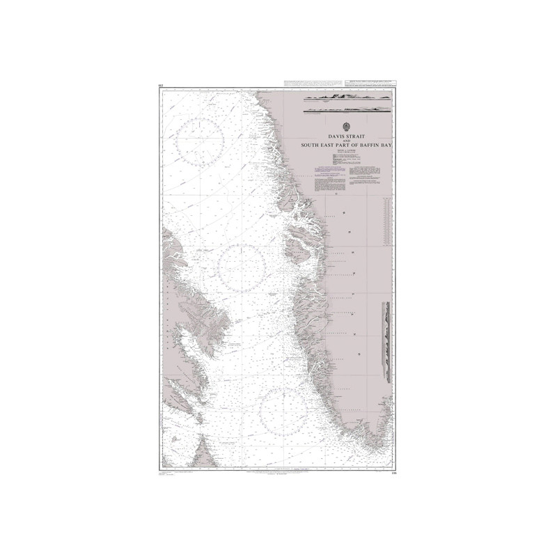 Admiralty Raster Geotiff - 235 - Davis Strait and South East Part of Baffin Bay