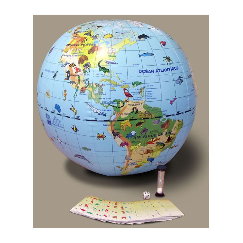 Globe gonflable Animaux Quiz 30 cm