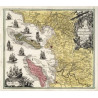 Toile tendue carte marine ancienne de la Rochelle, Rochefort, Oléron en 1750