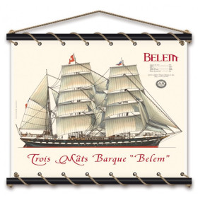 Toile tendue coton Belem - Aquarelle