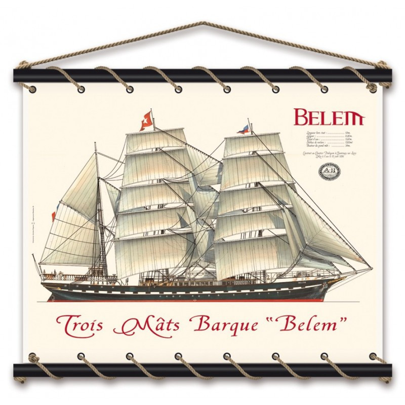 Toile tendue coton Belem - Aquarelle