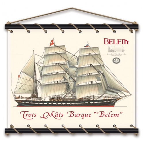 Toile tendue coton Belem - Aquarelle Toile tendue coton Belem - Aquarelle
