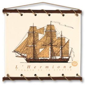 Toile tendue Hermione petit modèle - 75 x 65 cm