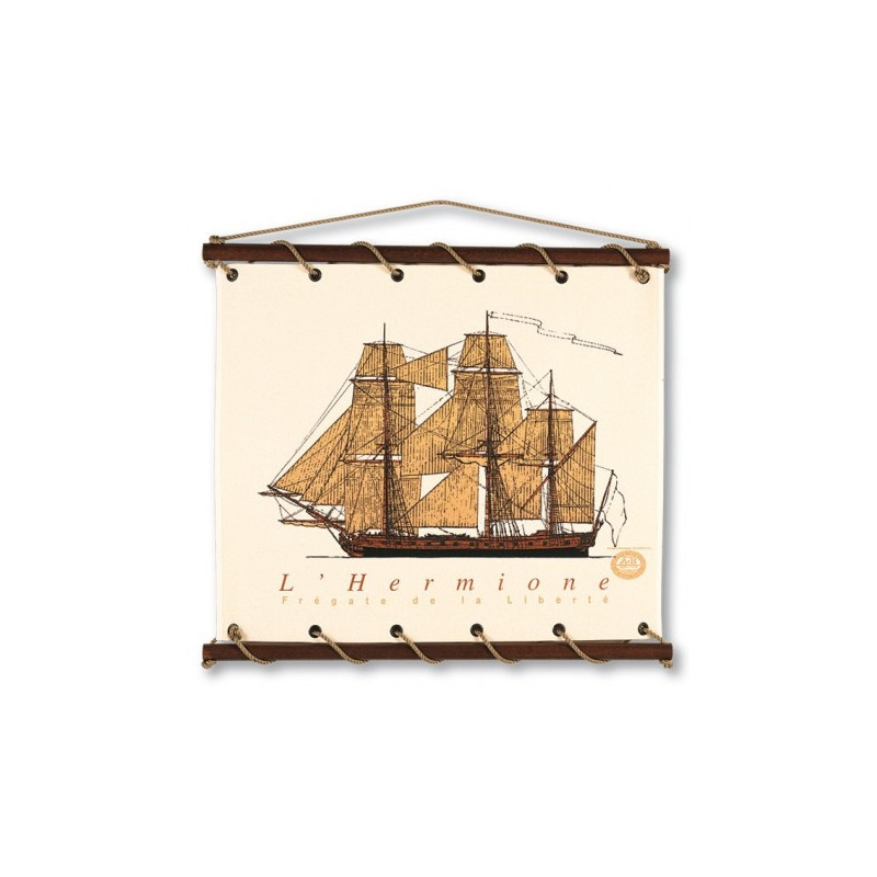 Toile tendue Hermione petit modèle - 75 x 65 cm