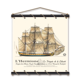 Toile tendue Hermione 1779 - 75 x 75 cm
