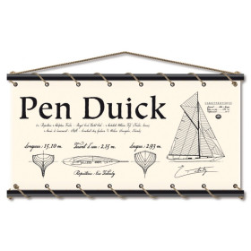 Toile tendue coton Pen Duick - Croquis - écru
