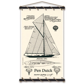 Toile tendue coton Pen Duick - Plan