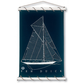 Toile tendue coton Pen Duick - Marine