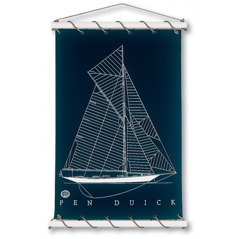 Toile tendue coton Pen Duick - Marine