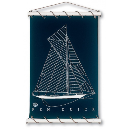 Toile tendue coton Pen Duick - Marine Toile tendue coton Pen Duick - Marine