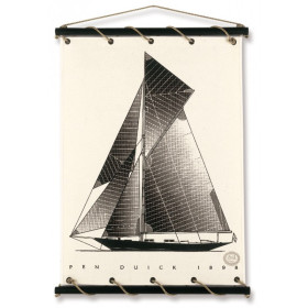 Toile tendue coton Pen Duick - 1898