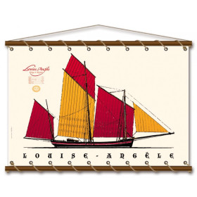 Toile tendue coton Louise Angèle - ocre