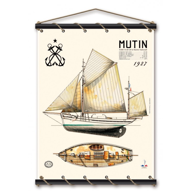 Toile tendue coton Mutin