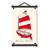 Toile tendue coton Optimist - rouge