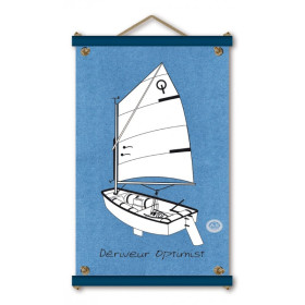 Toile tendue coton Optimist - blanc