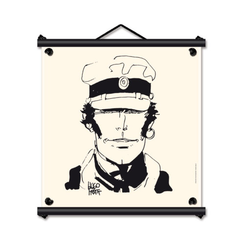 Toile tendue coton Corto Maltese - Visage Toile tendue coton Corto Maltese - Visage