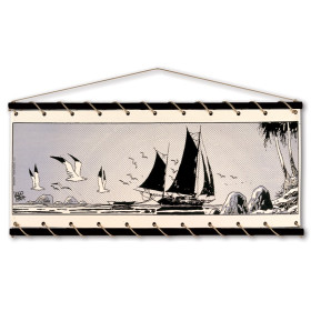 Toile tendue coton Corto Maltese - Accostage
