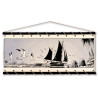 Toile tendue Corto Maltese l'accostage - 150 x 70 cm