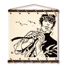 Toile tendue coton Corto Maltese - Dans le vent