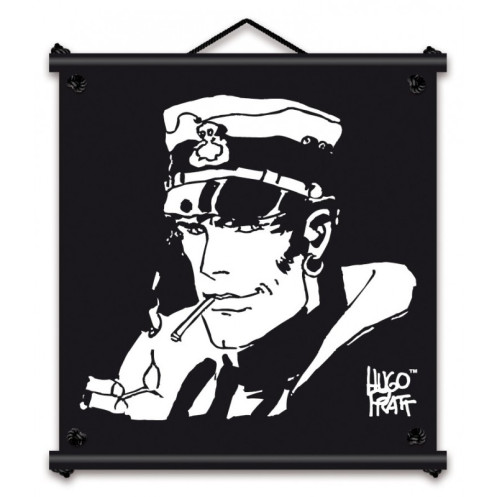 Toile tendue Corto Maltese smoking - 60 x 60 cm