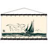 Toile tendue coton Corto Maltese - Voilier