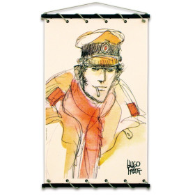 Toile tendue coton Corto Maltese - Echarpe rouge