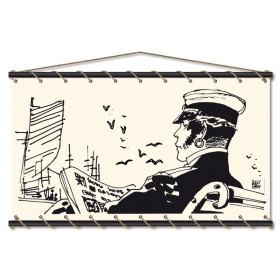 Toile tendue Corto Maltese quai