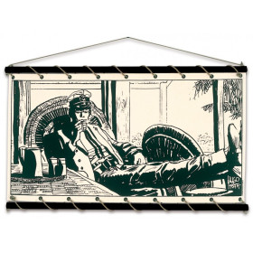 Toile tendue coton Corto Maltese - Réflexion