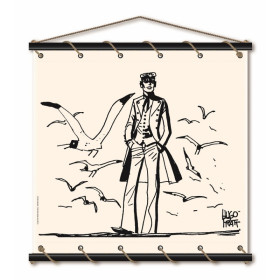 Toile tendue Corto Maltese mer de nord - 75 x 75 cm