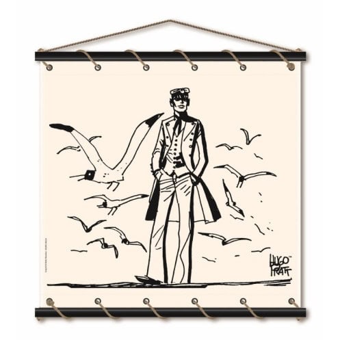 Toile tendue coton Corto Maltese - Mer du nord