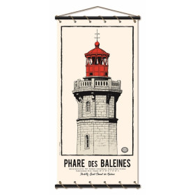 Toile tendue coton phare des baleines - Modèle 1