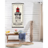 Toile tendue coton phare des baleines - Modèle 1