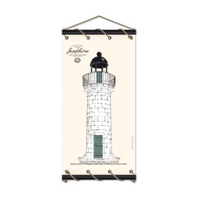 Toile tendue coton phare tour Josephine