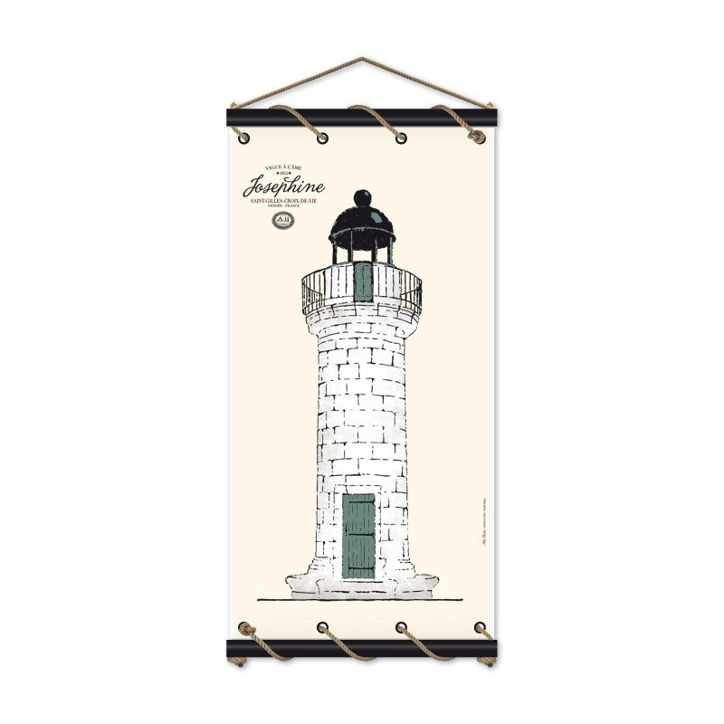 Toile tendue coton phare tour Josephine