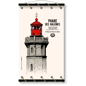 Toile tendue coton phare des baleines - Modèle 2