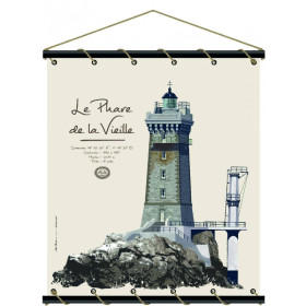 Toile tendue coton phare de la Vieille
