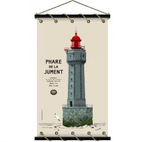 Toile tendue coton phare de la Jument - Petit modèle
